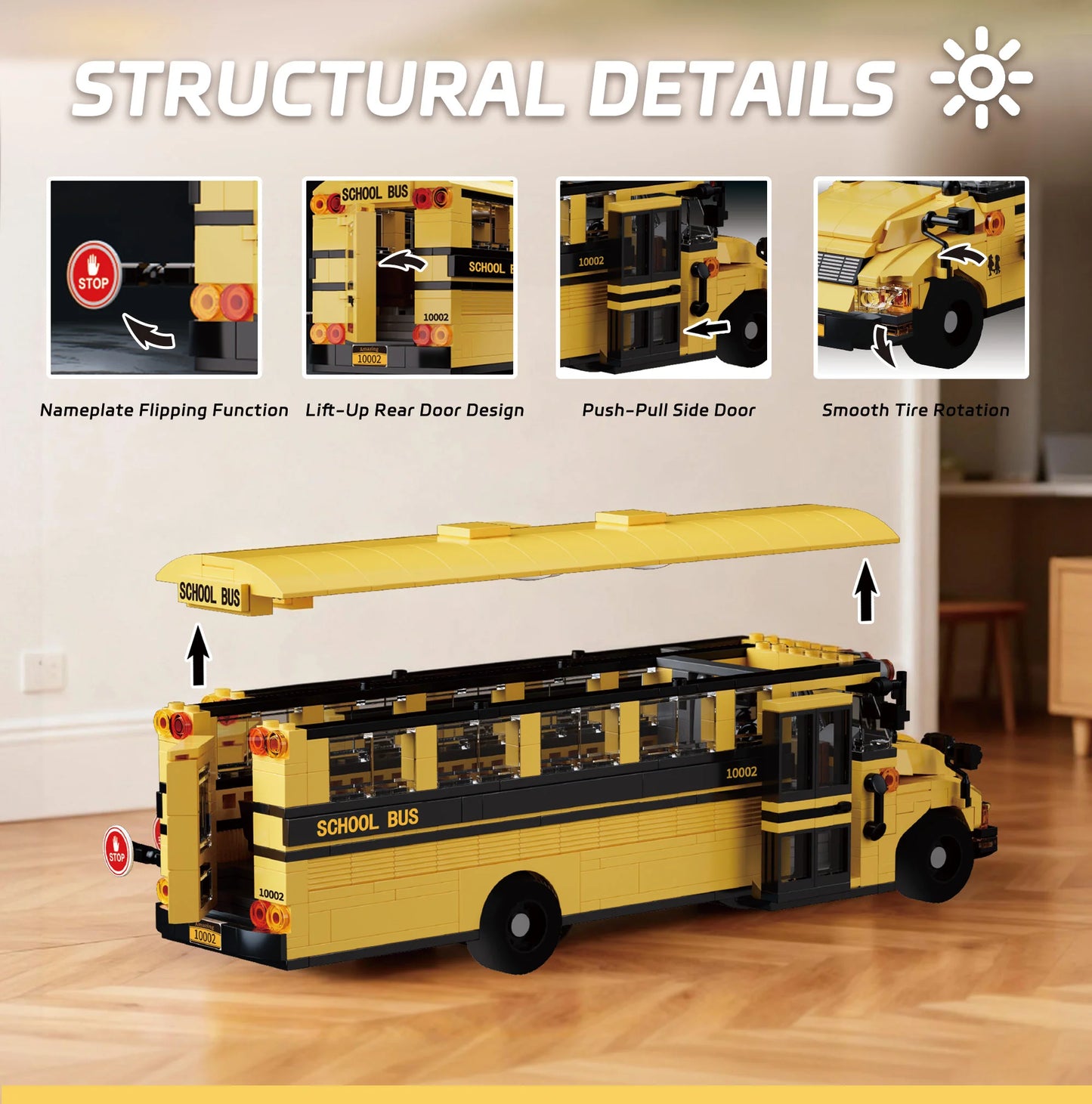 Amazing Block 10002 School Bus