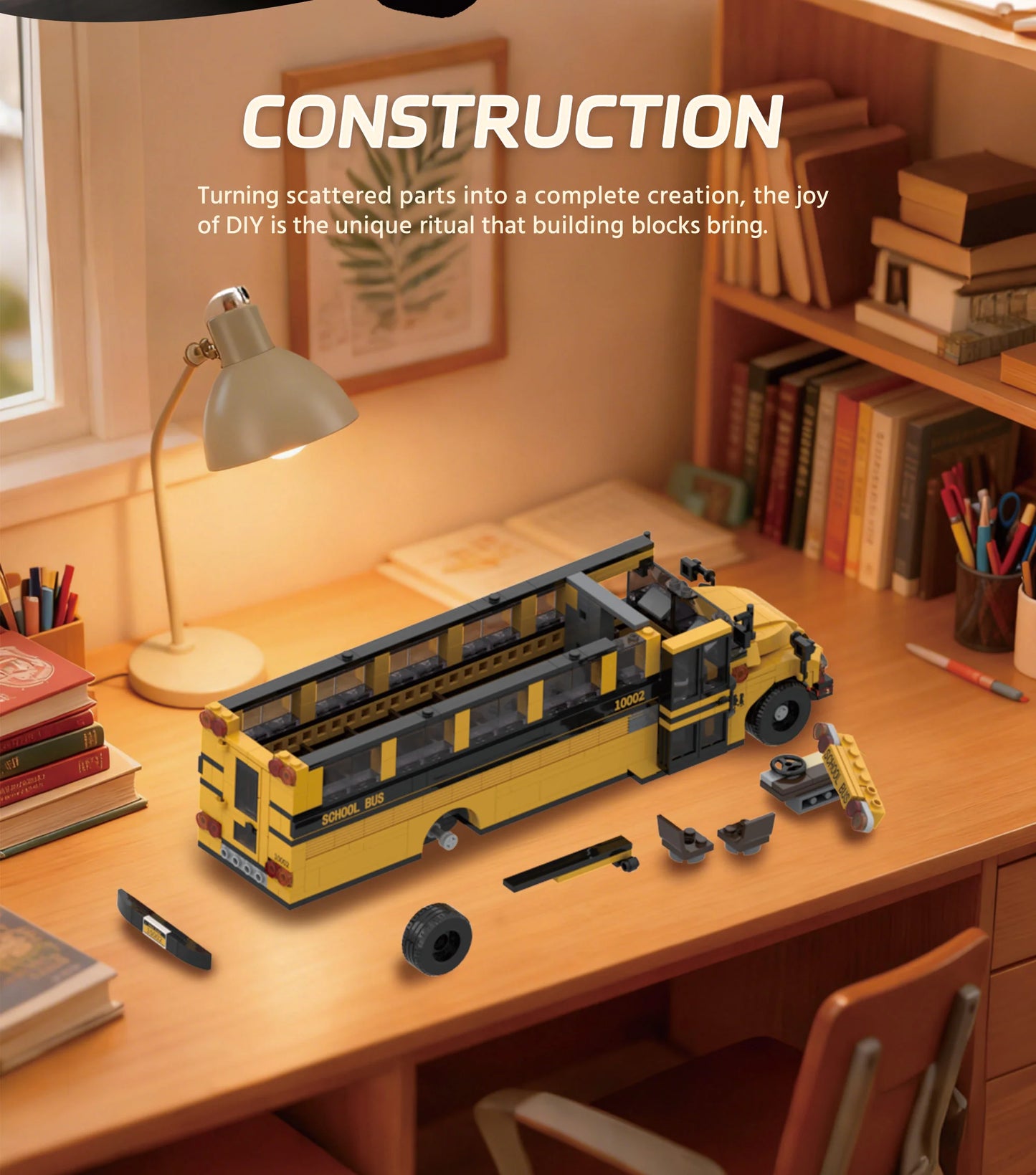 Amazing Block 10002 School Bus