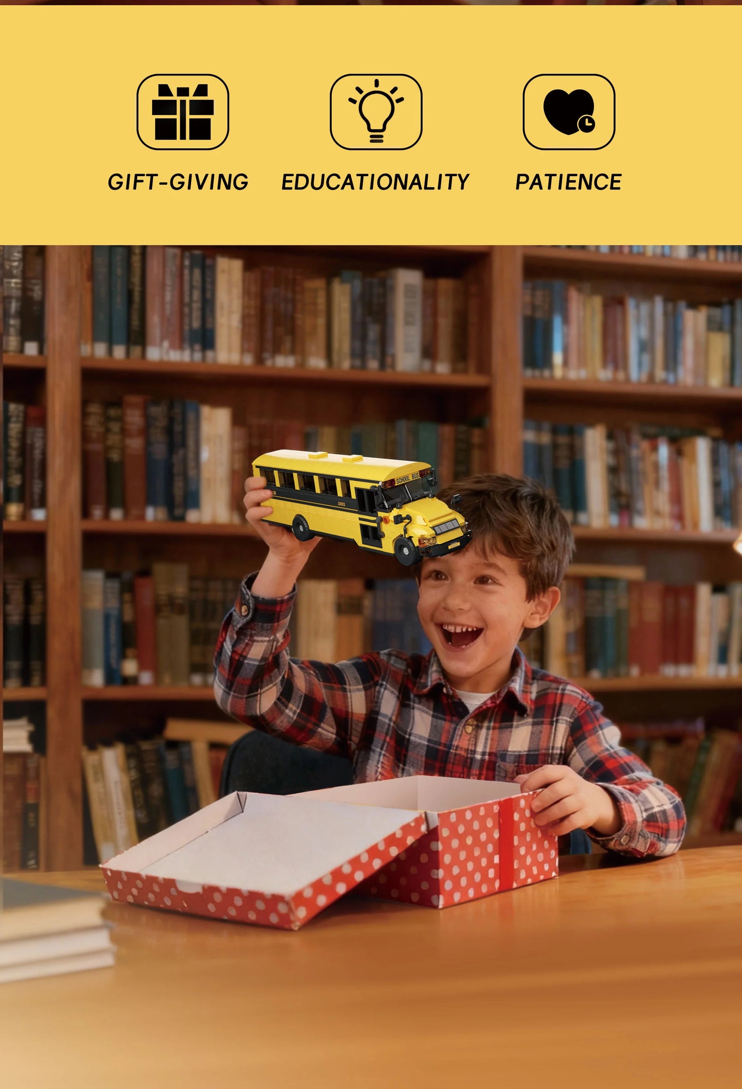 Amazing Block 10002 School Bus