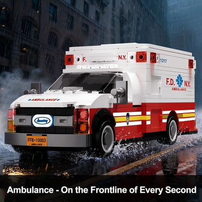 AmazingBlock MX10003 The American Ambulance building block set – image 2