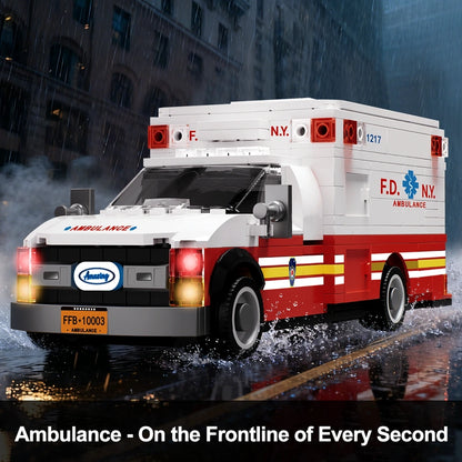 AmazingBlock MX10003 The American Ambulance building block set – image 3