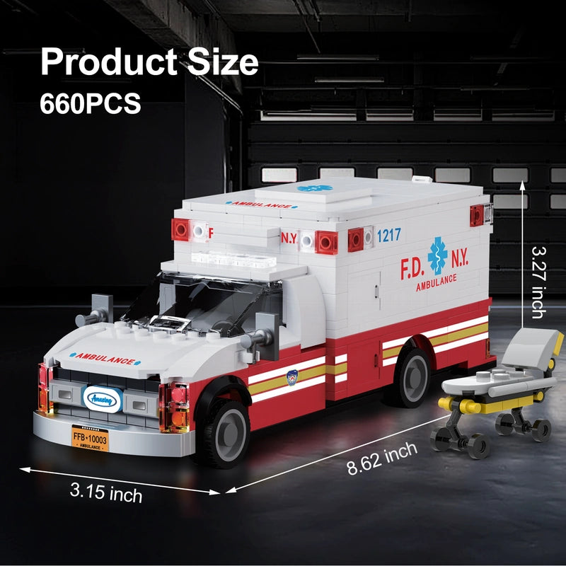 AmazingBlock MX10003 The American Ambulance building block set – image 6