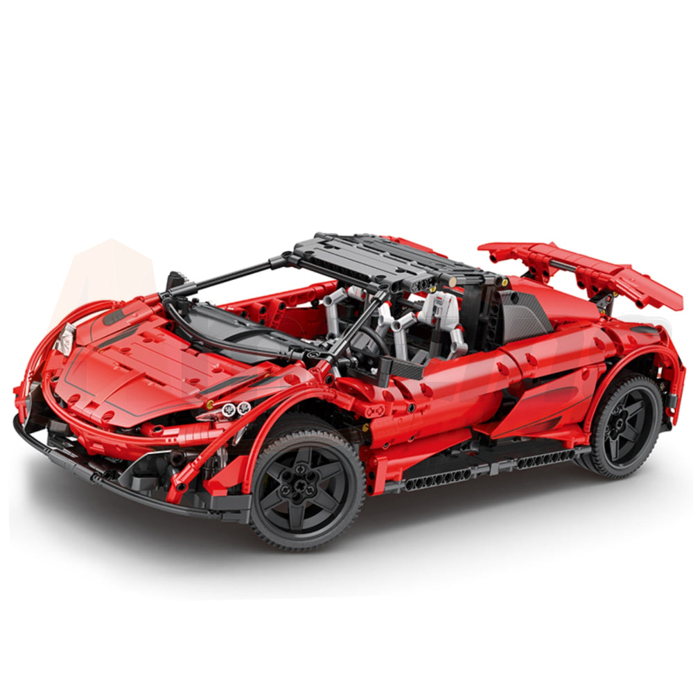 Reobrix 11002-D The 1:10 Scale Red 675LT Spider (Motorized Model)
