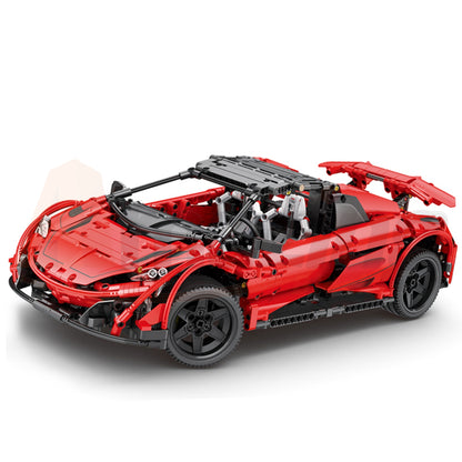 Reobrix 11002-D The 1:10 Scale Red 675LT Spider (Motorized Model)