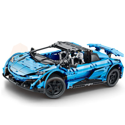 Reobrix 11002-D The 1:10 Scale Red 675LT Spider (Motorized Model)