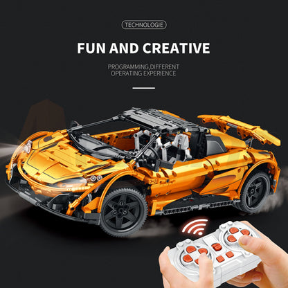Reobrix 11002-D The 1:10 Scale Red 675LT Spider (Motorized Model)