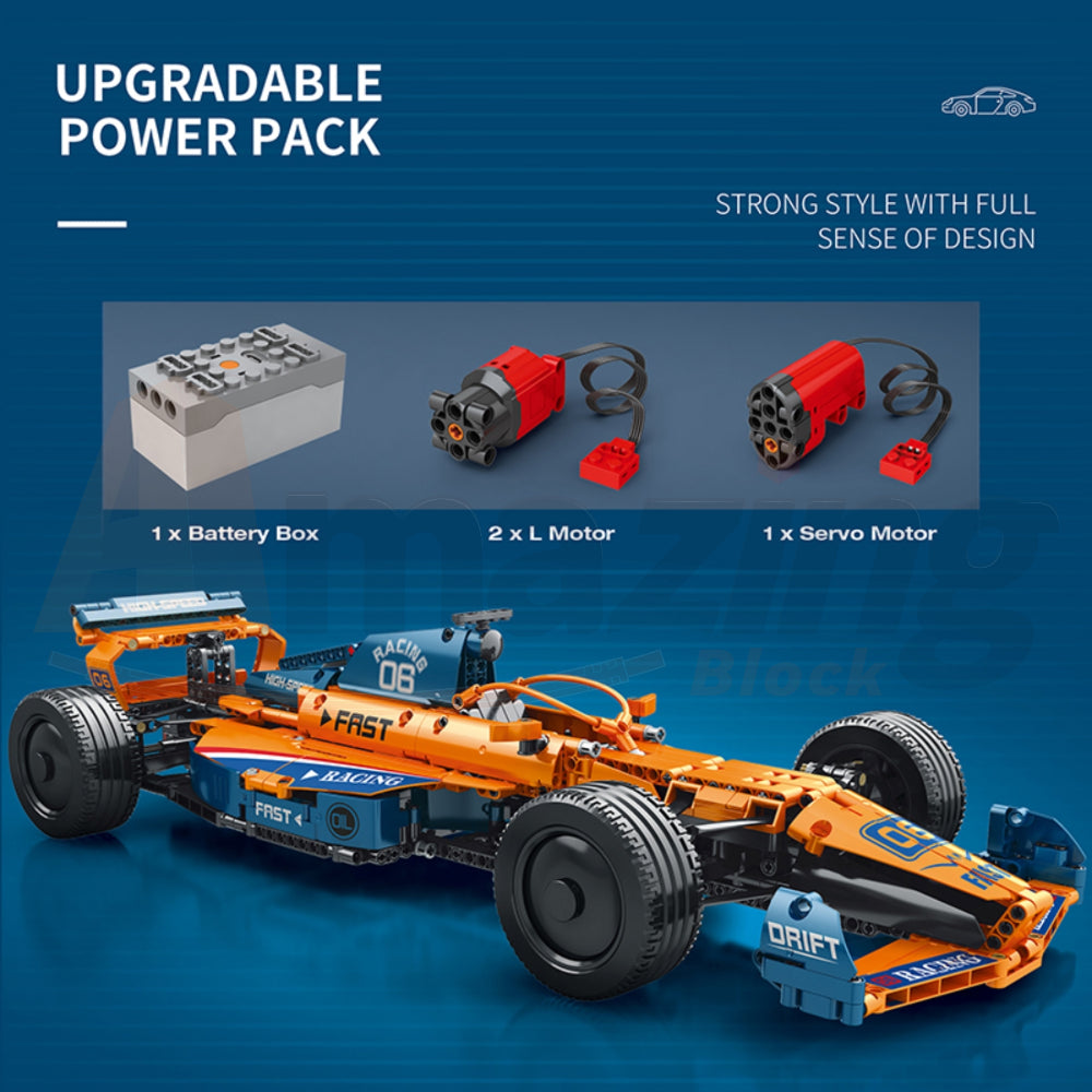 Reobrix 11006-D The 1:8 Scale McLaren F1 Car (Motorized Model)