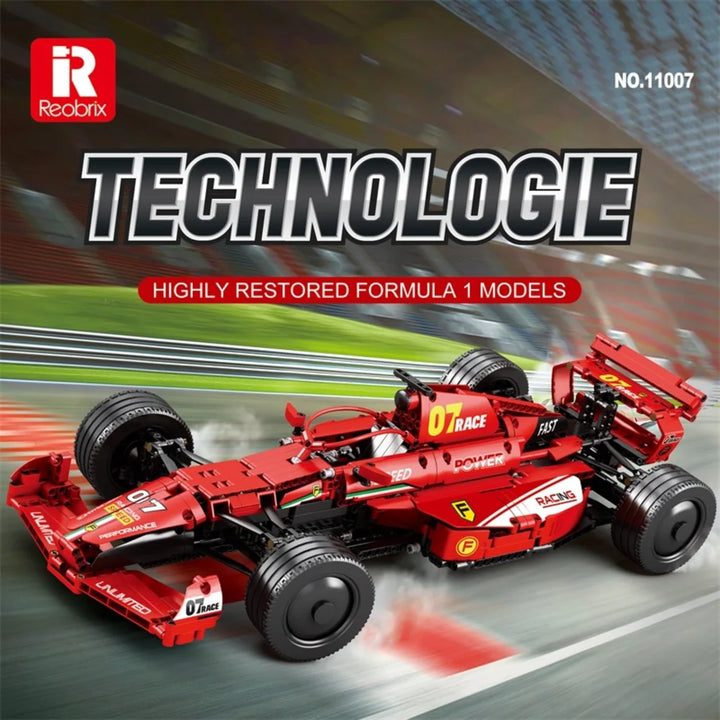 Reobrix ZZ11007-D The 1:8 Scale Ferrari F1 Car (Motorized Model)