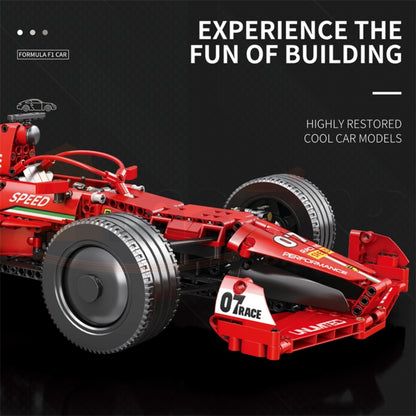 Reobrix 11007-D The 1:8 Scale Ferrari F1 Car (Motorized Model)