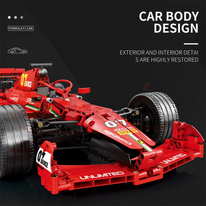 Reobrix 11007-D The 1:8 Scale Ferrari F1 Car (Motorized Model)