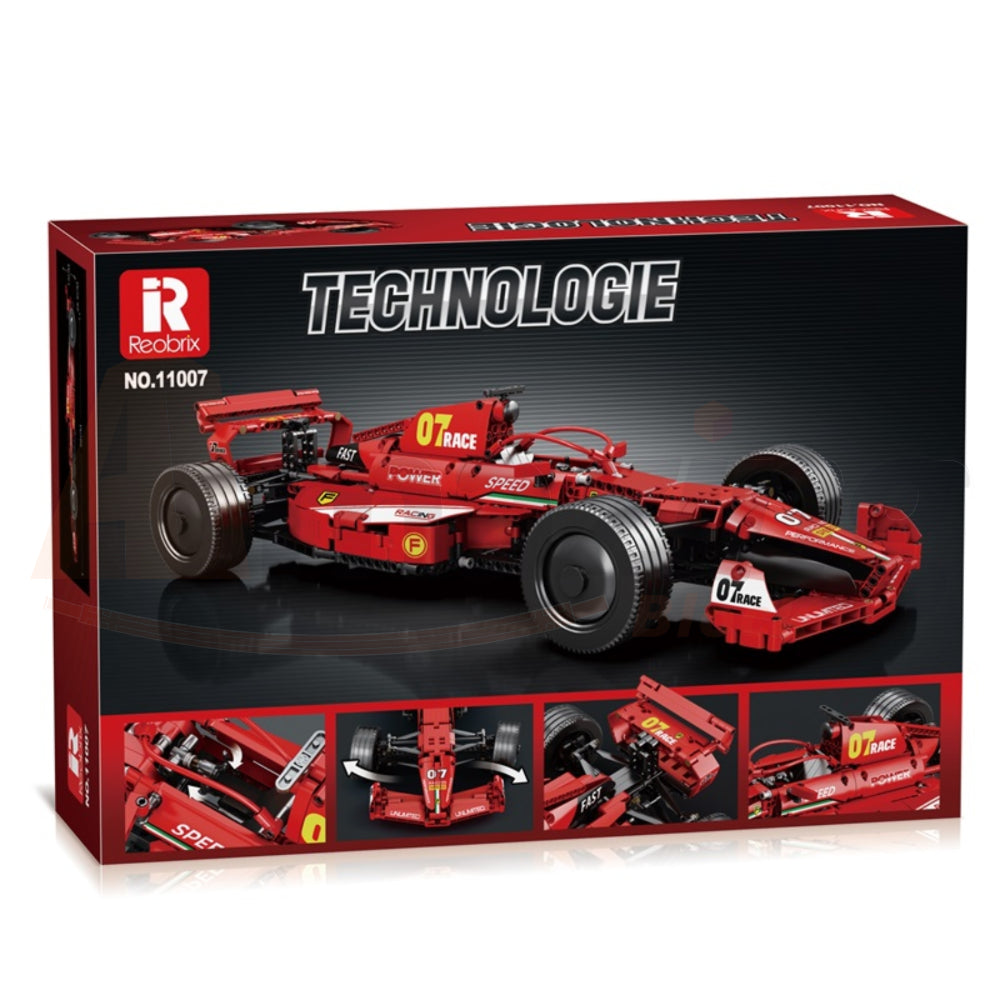 Reobrix 11007-D The 1:8 Scale Ferrari F1 Car (Motorized Model)
