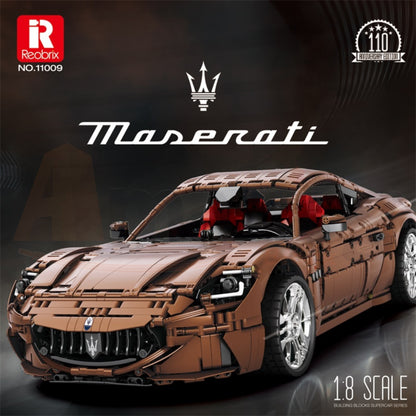 Reobrix 11009-D The Maserati GranTurismo 110th Anniversary Edition (Motorized Model)
