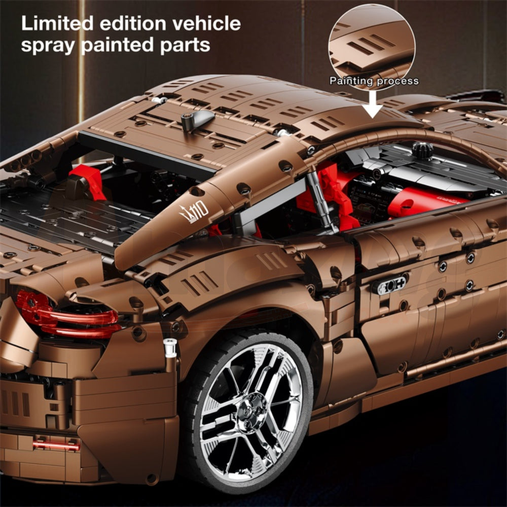 Reobrix 11009-D The Maserati GranTurismo 110th Anniversary Edition (Motorized Model)
