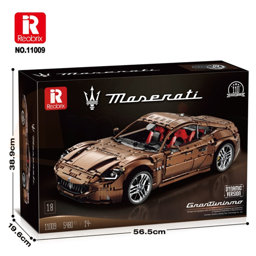 Reobrix 11009-D The Maserati GranTurismo 110th Anniversary Edition (Motorized Model)
