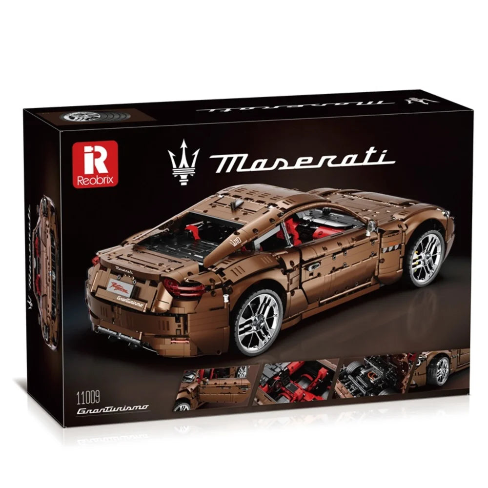 Reobrix ZZ11009-D The Maserati GranTurismo 110th Anniversary Edition (Motorized Model)