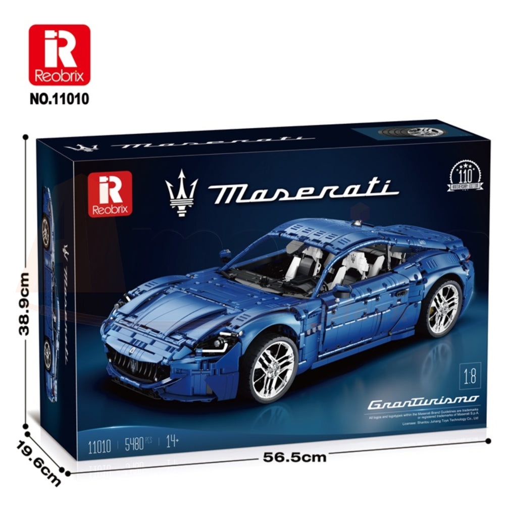 Reobrix 11010 The Maserati GranTurismo 110th Anniversary Edition (Static Model)