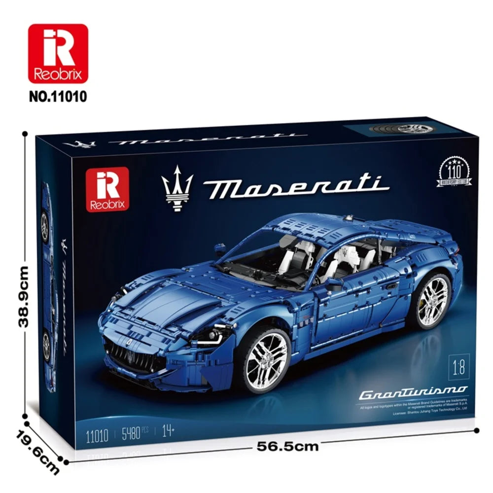 Reobrix ZZ11010 The Maserati GranTurismo 110th Anniversary Edition (Static Model)