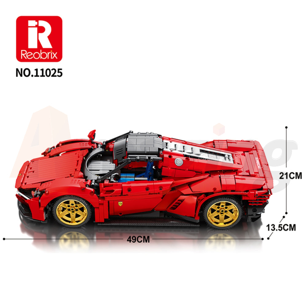 Reobrix 11025-D The 1:10 Scale Ferrari Daytona SP3 (Motorized Model)