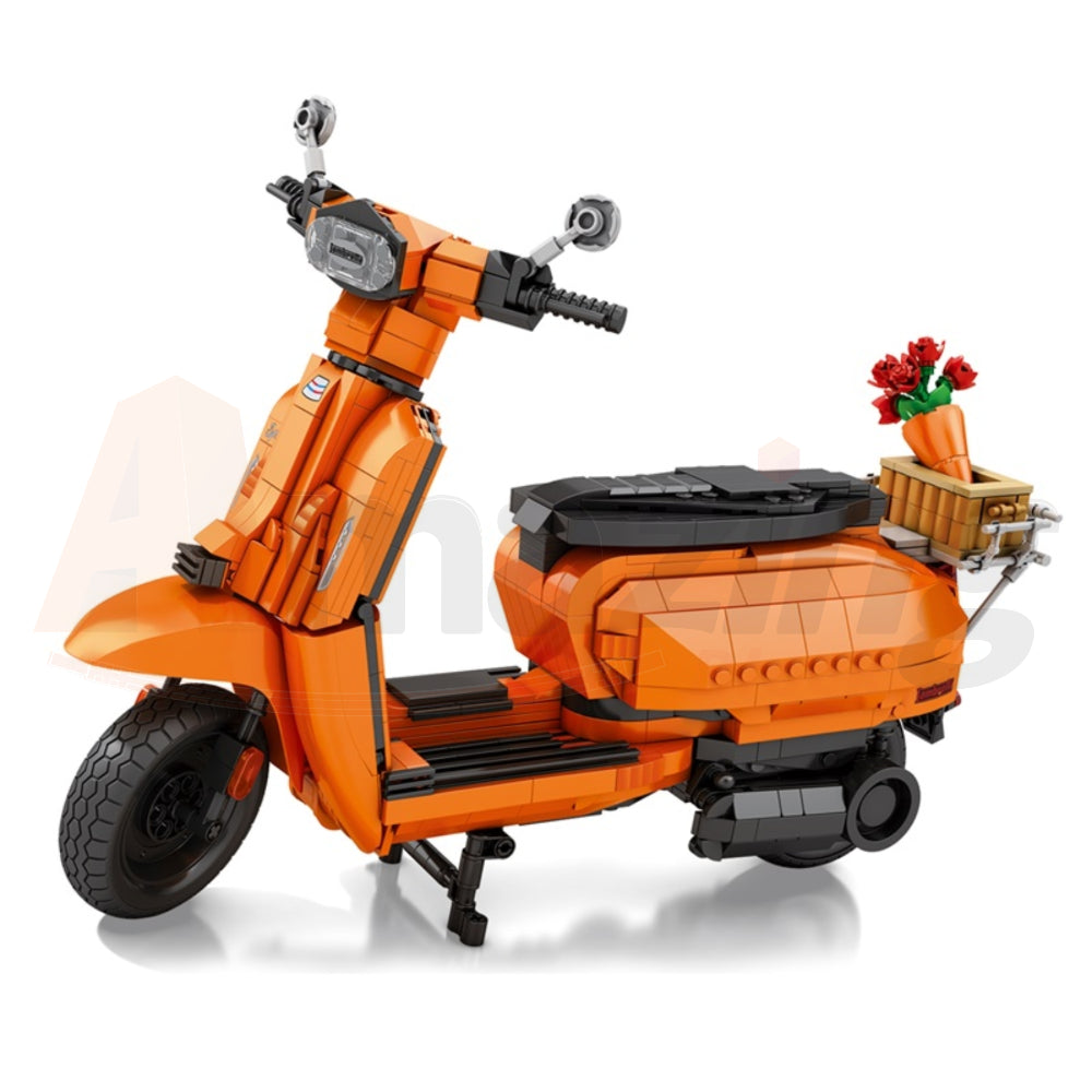 Reobrix 11036 The Retro Scooter Orange