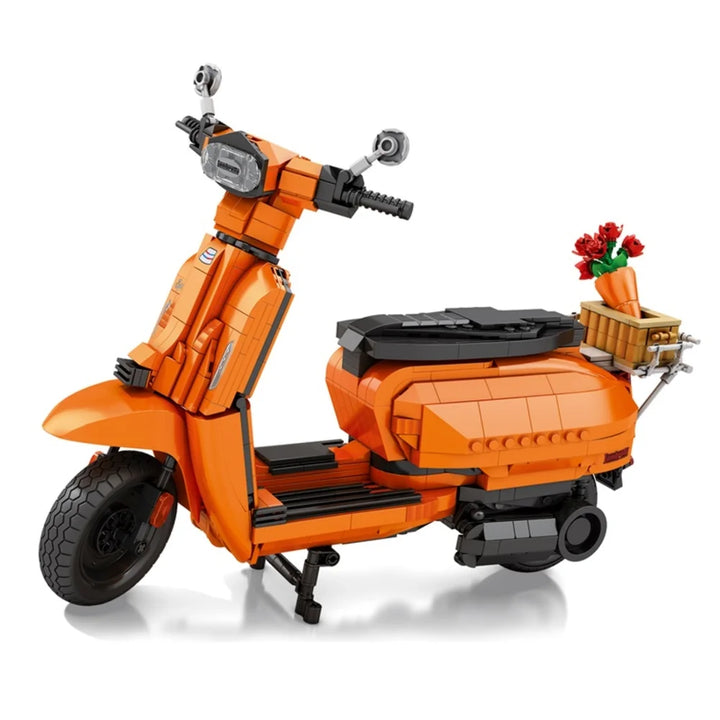 Reobrix ZZ11036 The Retro Scooter Orange