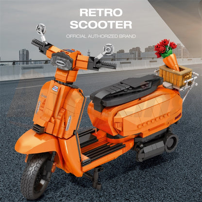 Reobrix 11036 The Retro Scooter Orange