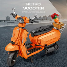 Reobrix ZZ11036 The Retro Scooter Orange