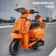 Reobrix ZZ11036 The Retro Scooter Orange