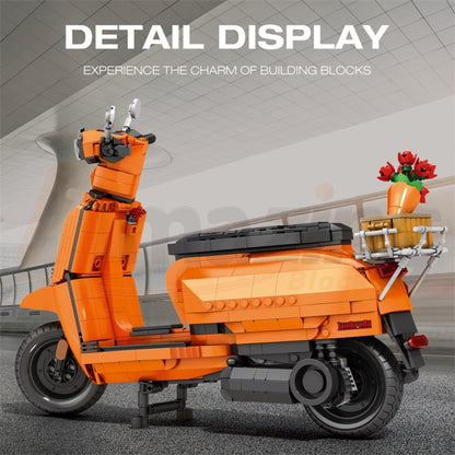 Reobrix 11036 The Retro Scooter Orange
