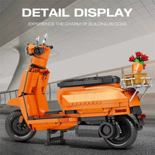 Reobrix ZZ11036 The Retro Scooter Orange