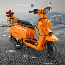 Reobrix ZZ11036 The Retro Scooter Orange