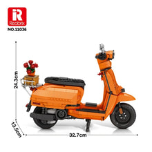 Reobrix ZZ11036 The Retro Scooter Orange