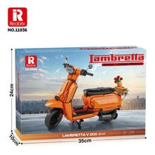 Reobrix ZZ11036 The Retro Scooter Orange