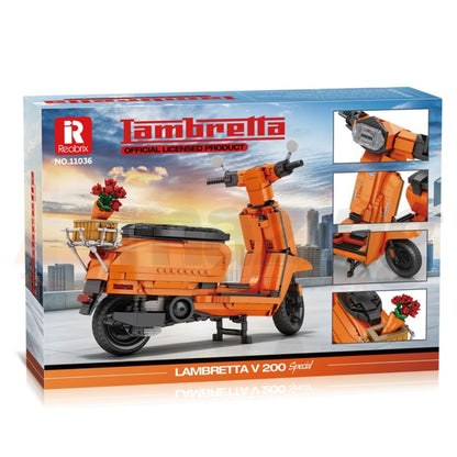 Reobrix 11036 The Retro Scooter Orange