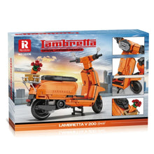 Reobrix ZZ11036 The Retro Scooter Orange
