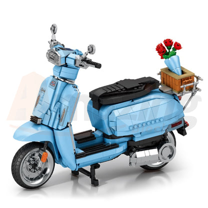 Reobrix 11037 The Retro Scooter Blue