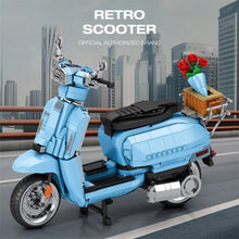 Reobrix ZZ11037 The Retro Scooter Blue