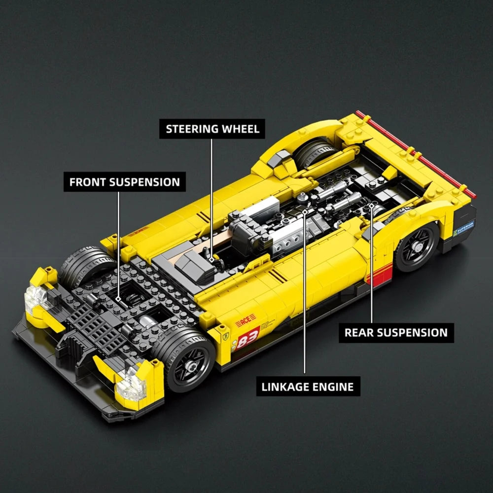 Reobrix ZZ11042 1:16 The Yellow Supercar
