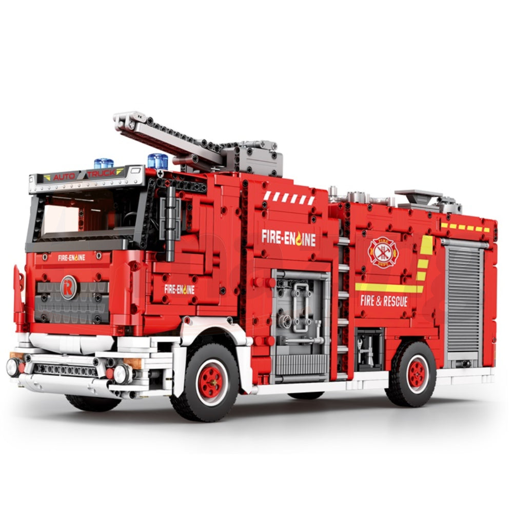 Reobrix 22008 The Mechanical Water-Spraying Fire Truck