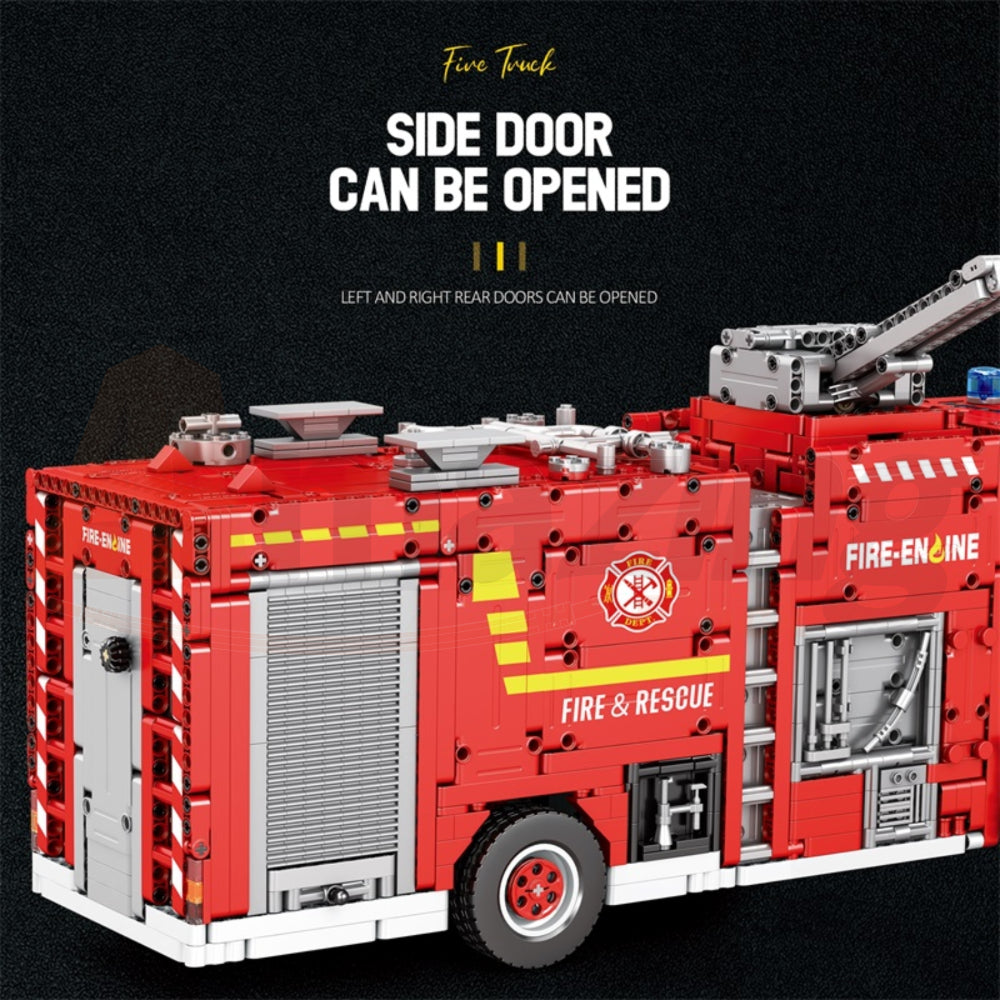 Reobrix 22008 The Mechanical Water-Spraying Fire Truck