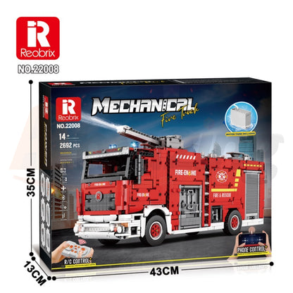 Reobrix 22008 The Mechanical Water-Spraying Fire Truck