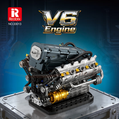 Reobrix 33013 The V6 Engine with Motor