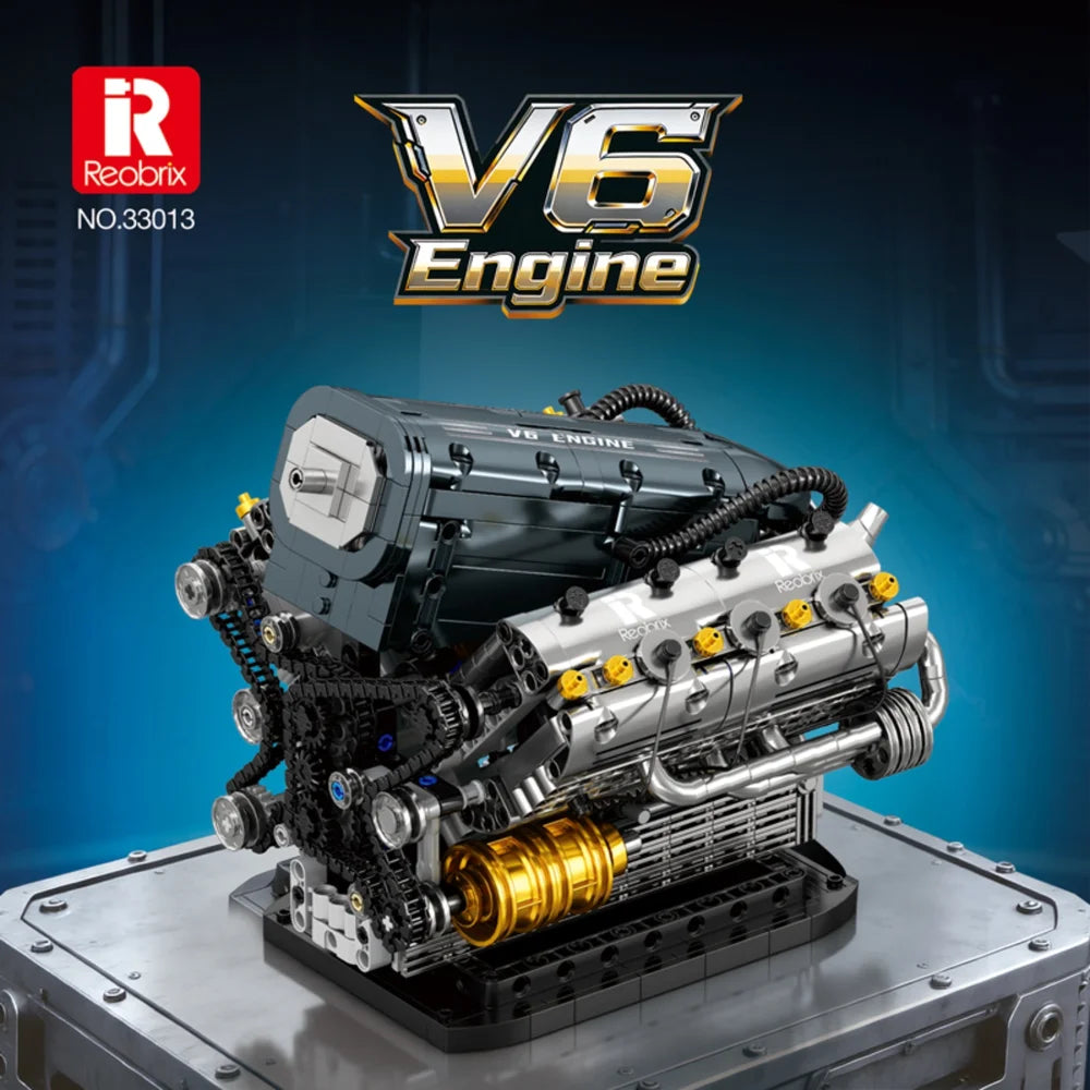 Reobrix ZZ33013 The V6 Engine with Motor