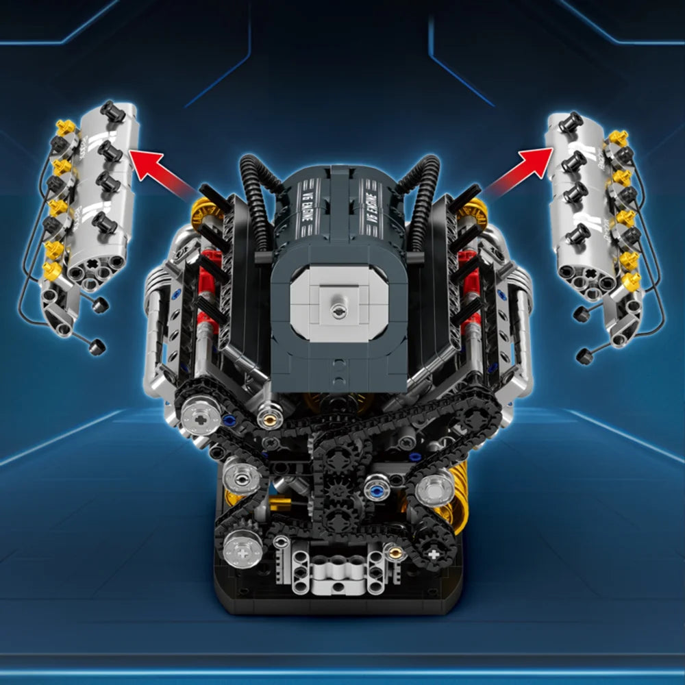 Reobrix ZZ33013 The V6 Engine with Motor