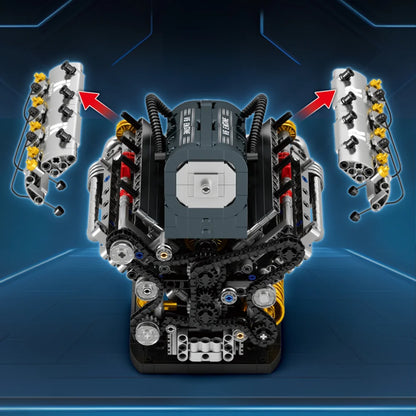 Reobrix ZZ33013 The V6 Engine with Motor