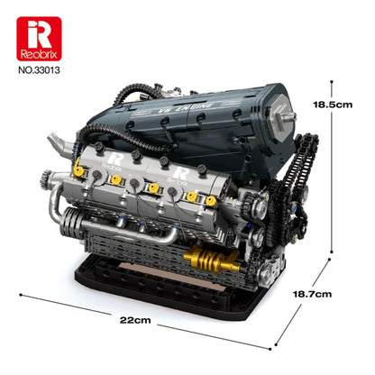 Reobrix ZZ33013 The V6 Engine with Motor