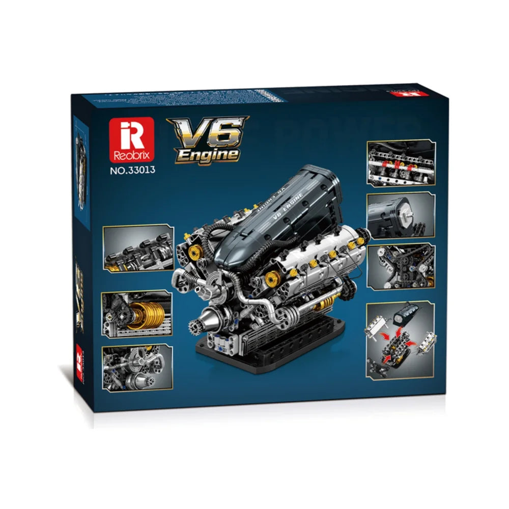 Reobrix ZZ33013 The V6 Engine with Motor