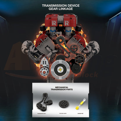 Reobrix 33015 The F1 Engine with Motor