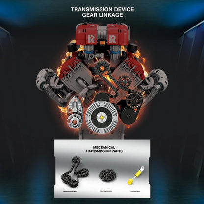 Reobrix ZZ33015 The F1 Engine with Motor