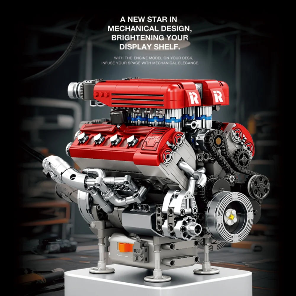 Reobrix ZZ33015 The F1 Engine with Motor