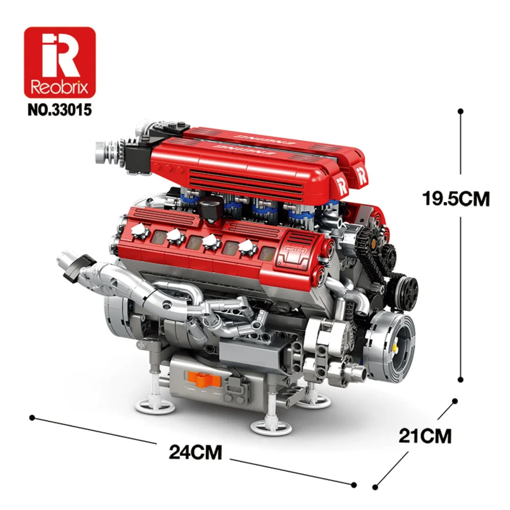 Reobrix ZZ33015 The F1 Engine with Motor